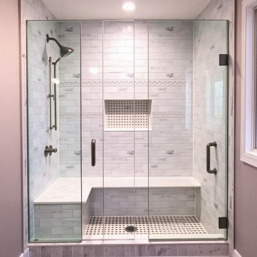 Architectural bathroom suite